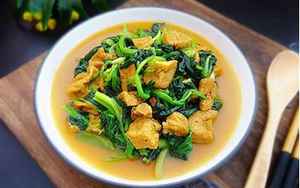 菠菜烩豆腐