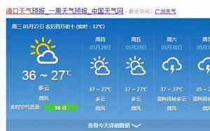 海南未来15天天气预报