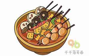 中国美食简笔画