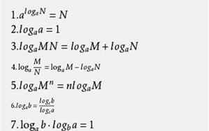 数学log公式