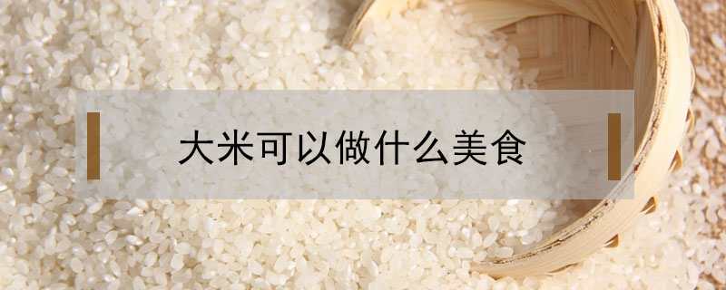 大米可以做成什么食物(大米可以做成什么食物调查表)