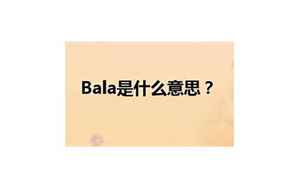 bala(bala是什么意思)