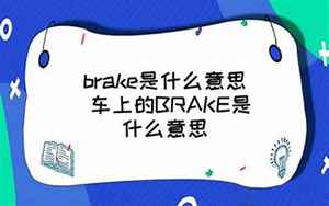 brake是什么意思(翻译brake的意思)