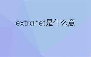 extranet(Extranet是什么意思)