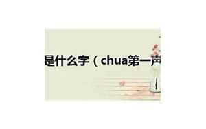 chua的汉字有哪些(chua第一声有什么字写出来)