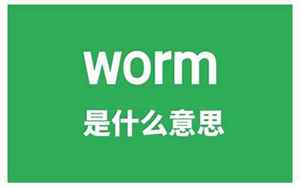 worm怎么读(worm是什么意思)