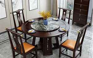 新中式餐桌椅(新中式实木餐桌椅价格)