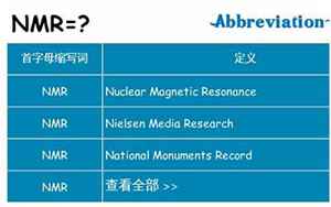 nmr是什么意思(NMR的含义和解释)